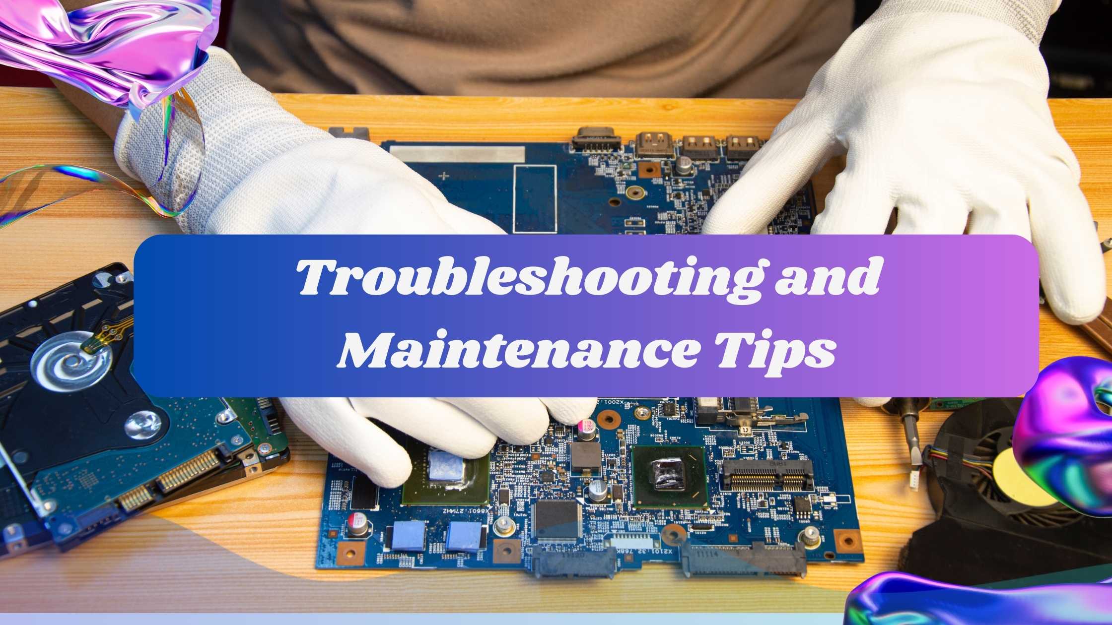 Troubleshooting and Maintenance Tips